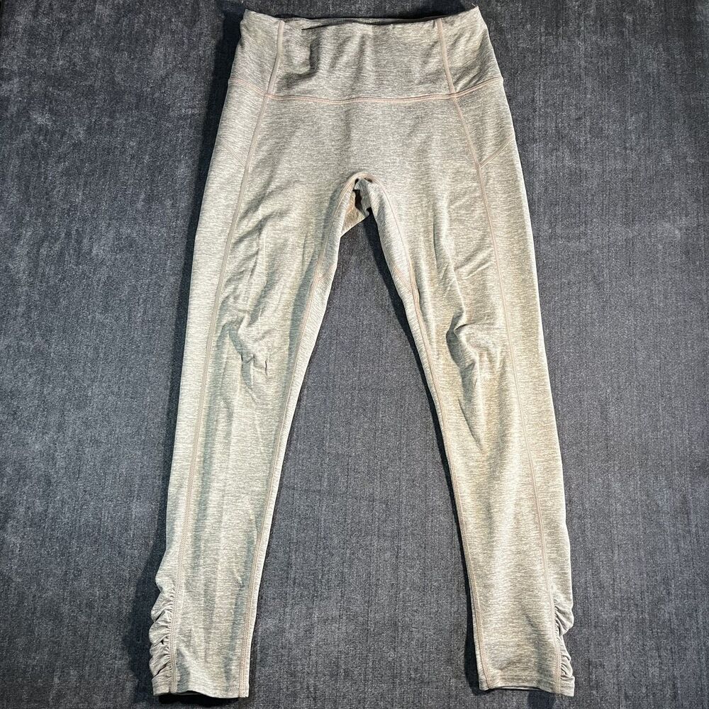 Free People Movement You’re A Peach Leggings Small Heather Gray Ruched Ankle